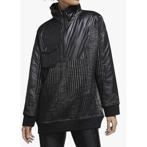 Nike City Ready 1/4 Zip Pullover Training Jacket Size S CV030-010 Black Hooded